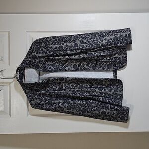 Tommy Hilfiger Military Style Blue Gray Band Jacket Missing Size Tag Size M